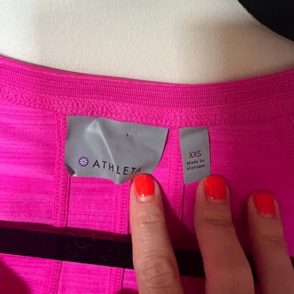Athleta Pacifica UPF top hot pink XXS - Picture 4 of 7